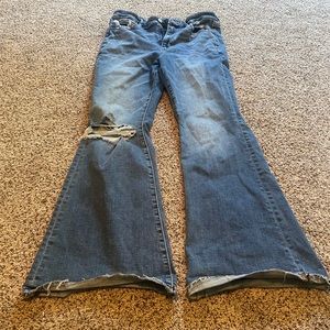 American Eagle high rise flare jean